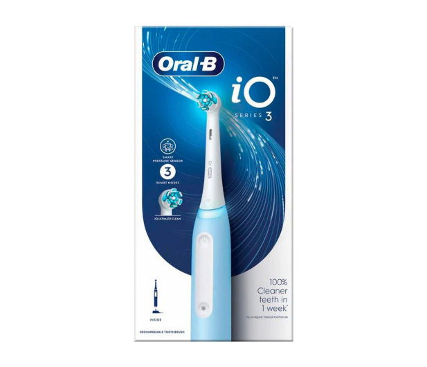 Oral-B Szczoteczka magnetyczna iO3 (lodowy błękit) - 1366984 - zdjęcie 3